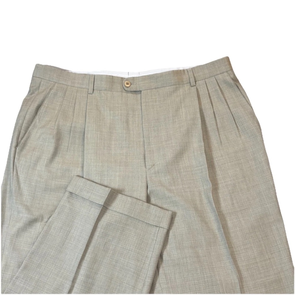 Zanella Alter‎ Loro Piana Dress Pants Slacks Men’s 37x27 Tan Beige